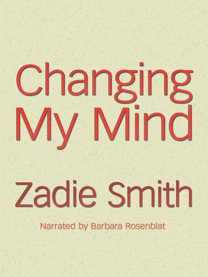 Changing My Mind - Audiobook